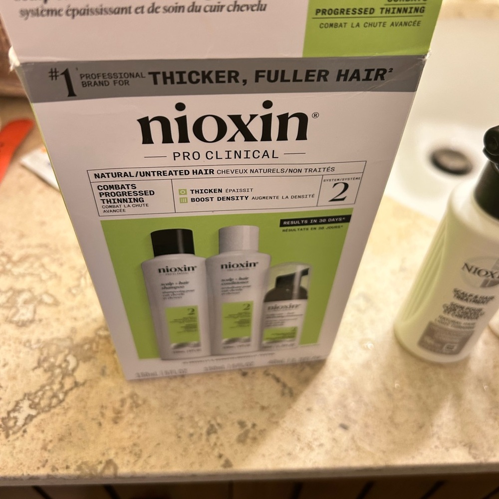 Nioxin three part hair system